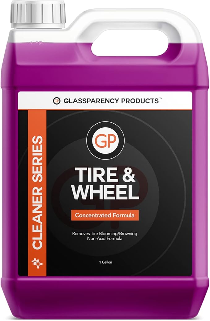 GlassParency Tire & Wheel Cleaner | Remove Brake Dust | Dirt & Grease Removal (1 Gallon)