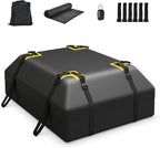 Goplus 15 Cu.Ft Roof Bag Cargo Carrier, Roof Top Luggage Bag for All Vehicles with/Without Roof Racks, Non-Slip Mat, Digital Lock, Waterproof Roof Bag for Various Cars w/6 Door Hooks (15 Cu.Ft)