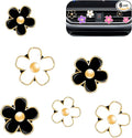 Acantha Car Vent Clips Women Car Decorations Lavender Air Freshener Accessories Daisy Flower Auto Air Conditioning Outlet Clip 6-Pack White Black