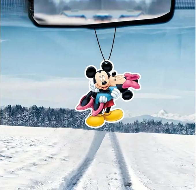 Cute Mouse Car Air Freshener, Icy Fresh Scent, White
