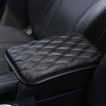 Auto Center Console Cover, Console Cover Armrest Pads, PU Leather Car Armrest Seat Box Pad Cushion Protector Universal Fit (Black)