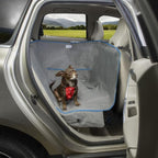 Kurgo Heather Half Hammock, Half Car Seat Cover for Pets, Car Hammocks for Dogs, Water-Resistant, 27.5" Wide (Heather Grey)