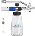 Foam Cannon for Pressure Washer with Dual Connector Accessory, FENG PAI Dual Lance Soap Cannon, Double Tip Soap Attachment for Foam Blaster, 1/4" Quick Connect, 3600 PSI