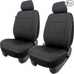 Champlus Car Seat Covers, Premium Leather Ultra Comfort and Thick 2 Front Seat Covers, Universal Fit Automotive Sedan Cars, SUVs, Trucks, Mini Vans, Airbag Compatible, Easy to Install
