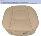 Ultra-Luxury PU Leather Car Seat Protection Cover Car Seat Cover for Most Four-Door Sedan&SUV,Single Seat Cover Without Backrest 1PCS (W 20.8× D 21× T 0.2inch) (3D-Beige)