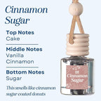 CE Craft Cinnamon Sugar Car Air Hanging Fragrance Oil Diffuser – Freshener for Essential Oils, Scents Aromatherapy Automobile Diffuser, Long Lasting Bottle