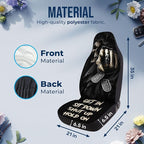 GENANY Grim Reaper Car Seat Covers Set of 2, Breathable Front Seat Covers for Truck Sedan SUV, Horror Car Accessories, Horror Gift for Women Men