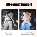 X-Shaped Car Travel Pillow for Cars Seat Kids Adults Head and Body Support Pillow Cartoon Neck Pillows Soft Long-Distance Travel Car Sleeping Seat Belt Pillows Breathable Cars Aircraft Travel Cushion