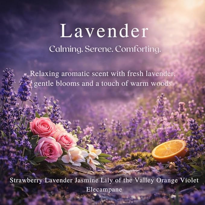 Car Air Freshener Refill for Smart Car Diffuser, 3 x 10ml Fragrance Oil Refills, Vent Clip Compatible, Long Lasting Car Diffuser Refill (Lavender)