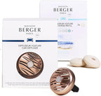 MAISON BERGER Luxury Car Air Freshener Bundle – Pink Copper Finish Vent Clip Diffuser + 2 Ocean Breeze Ceramic Pods (4-6 Week Scent), French-Made Refillable System, Adjustable Fragrance