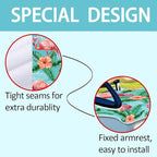 ORIGACH Flamingos Golf Cart Seat Covers, Comfortable Cooling Golf Cart Blanket Towel, 100% Microfiber, Fits EZGO, Club Car, and More 2-Seat Golf Carts, 51x31inch