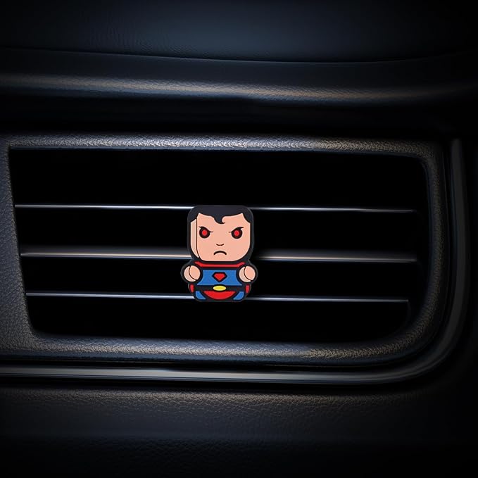 Air Vent Decoration - Cute Super Hero Decorative Vent Clip for Cars, Bedroom or Office [Super Man]