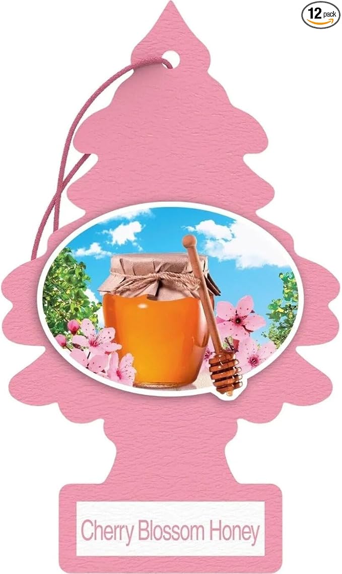 Little Trees Cherry Blossom Honey Air Freshener (Pack of (12)