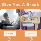 Toddler Travel Bed, Inflatable Airplane Bed for Kids with Side Rails, Pump, Safety Belt, Repair Kit & Carry Bag, Family Travel Essentials for Airplane, Train, Bus, Car