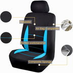 Flying Banner Car Seat Covers Front Seats Rear Bench Polyester car seat Protectors Easy installations Rear Bench Split Classic Man Lady Truck