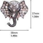 Bling Rhinestone Elephants Head Car Air Vent Clip Dashboard Outlet Clip Air Freshener Vent Clips Decorative Cute Car Decor