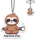 1PCS Car Air Fresheners,Namaste Cute Sloth Car Air Fresheners for Cute Mirror Freshener Mirror Scented Hanging Cute Car Accessories Decor Interior Home,Sloth Gifts for Women Men Friends Wife