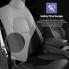 AOMSAZTO Car Seat Cover Fit for Tesla Model 3 2017 2018 2019 2020 2021 2022 2023 - Seat Covers Full Set Customized Black
