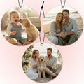 Custom Air Fresheners with Picture - Personalized Smell Air Freshener for Car,Double Sided Print,Long Lasting Fragrance,Customized Gifts Car Perfume for Man Boyfriend Husband Him Dad Woman(Round)