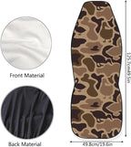 ELEQIN Duck Camo Car Front Seat Cover, 2 Packs Car Seat Protector, Nonslip Cushion Cover for Cars, Trucks & SUVs Auto Interior Decor