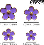 4 Pcs Metal Daisy Air Vent Clips Flower Car Air Freshener Clip Air Conditioning Outlet Clip Bling Charm Car Inter Decor Accessories for Girls Women