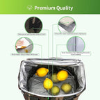Iknoe Large Cooler Bag Collapsible 24 Can Insulated Bags Leakproof Lunch Cooler Tote with Multi-Pockets for Adult Insulated Thermal Bag for Beach, Picnic, Office Work(Camo)