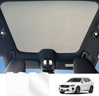 Car Glass Roof Sunshade Compatible with Volvo C40(Not for XC40) 2021-2023, One-Piece Sunroof Shade with Storage Bag, Foldable Sunshade Roof Cover, Heat Insulation, Sun Protection, No-Sagging