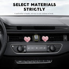 4PCS Bling Heart Air Vent Clips, Car Air Freshener for Women, Air Fresheners Diffuser Clip Charm, Car Air Conditioning Outlet Clip Decorative Accessory for Women Girls (Pink, Style1)