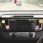 5pcs Car Air Vent Clip Decoration,Colourful Plumeria Car Air-Conditioning Outlet Clip Charm,Yellow Blue Pink Flower Auto Interior Accessory, Air Freshener Decor Gift for SUV,Truck,Bus