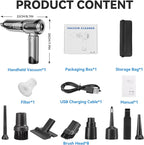 Handheld Vacuum Cleaner, 22000Pa Powerful Car Vacuum Cleaner Cordless, Lightweight Mini Car Hoover, Rechargeable Portable Air Duster for Car, Home, Kitchen
