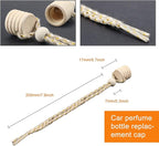 40 Pcs Car Air Freshener Perfume Bottle Replacement Caps With String Pendant Essential Oil Diffuser Replacement Lids Fragrance Aromatherapy Auto Ornaments Decor Accessories With Stoppers