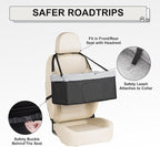 Dog Car Seats for Small Dogs, Upgrade Dog Booster Seat with Metal Frame Construction with Double-Layer Oxford, Perfect for Small Pets up to 20lbs