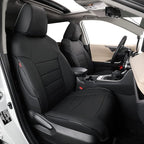 EKR Rav4 Seat Covers Custom Fit for Toyota Rav4 2021-2024 Prime SE,XSE & 2019-2025 Hybrid/PHEV SE,XSE, Leather Car Seat Cover Full Set for SUV,Faux Leather(Black)