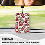 Leopard Print Car Air Freshener 4 Pcs, Funky Trendy Girly Cheetah Dirty Martini Ace Card Lips Decor for Cars Closet Drawer Books Accessories Gifts