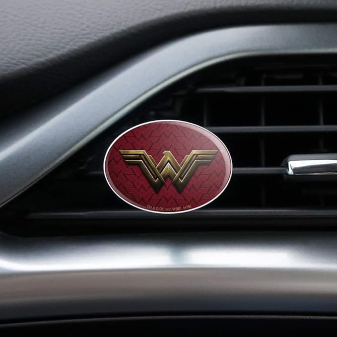 Justice League Movie Wonder Woman Logo Car Air Freshener Vent Clip