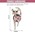 2PCS Car Vent Clips, Bling Cat Air Conditioning Outlet Clip, Crystal Rhinestone Auto Diffuser Perfume Clip, Cute Car Accessories for Women, Vehicle Interior Decoration (Pink)