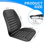 Car Seat Cushion with Back Support Pillow, 1.2'' Thick Enhanced Comfort Memory Foam Design for Pain Relief, Ideal for Drivers and Office Use - Ergonomic Lumbar Comfort for Long Sitting