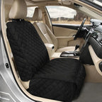 Deluxe Dog Seat Cover for Front Seat-More Durable Waterproof Front Seat Protector, High Heat Resistant and Nonslip Front Seat Cover for Dogs Kids, Universal Size (Black MAT)