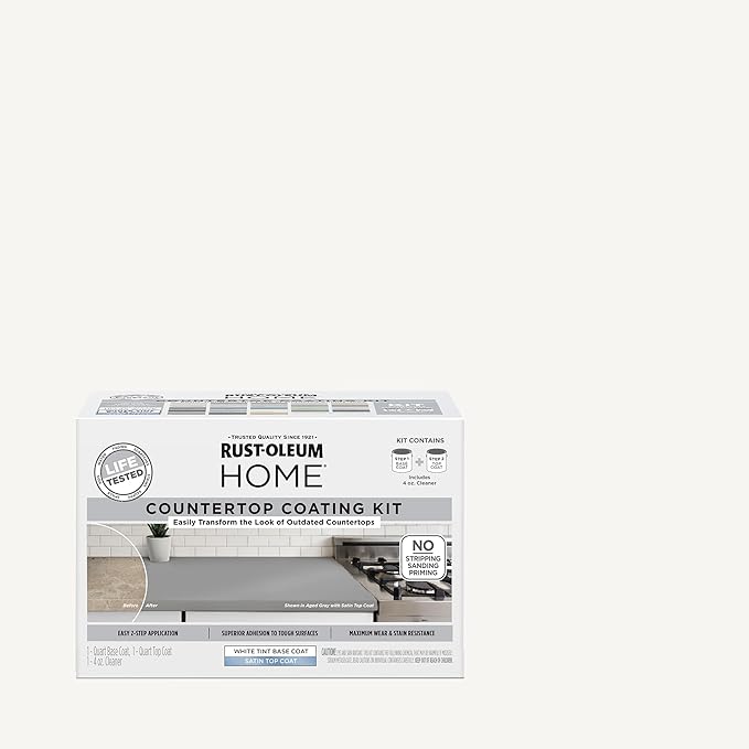 Rust-Oleum 384962 Home Countertop Coating Kit, Satin White