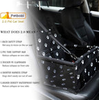 Myuilor Pet Dog Car Booster Seat Carrier,Portable Foldable Carrier with Seat Belt for Dog Cat up to 30lbs …
