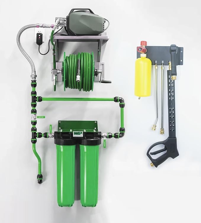 Pressure Washer Gun Holder-Foam Cannon Holder-for Foam Cannon,Pressure Washer Nozzle Tip and Pressure Wand Extension Storage Rack(fit 1/4" Quick Connector) Pressure Wwasher Accessories Holder