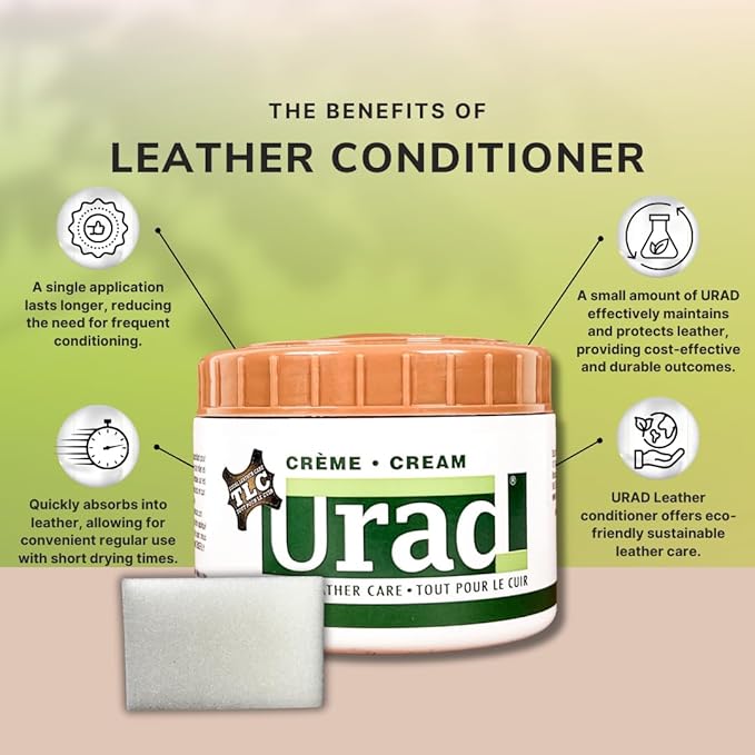 Leather Conditioner 7oz (200g) Light Brown – Deep Conditioning and Color Restoration for Leather Furniture, Car Seats, Shoes, and More!