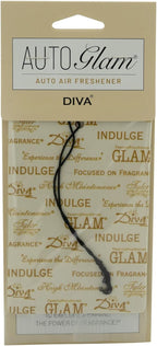 Tyler Candle Company Diva AutoGlam Auto Air Fresheners – Set of 6 – Long-Lasting Luxury Car Air Freshener – Warm Fruity Floral Scent with Amber & Chocolate – Individually Wrapped