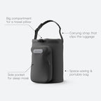 Neck Pillow for Travel Memory Foam Design Models Pillows with Zero Eye Pressure 3D Eye Mask and Compact Bag Traveling Essentials Plane Car Flight Rest Sleeping Use Adult, Dark Gray
