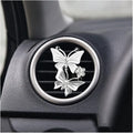 1PC Car Air Fresheners Vent Clips, Cute Dual Butterfly Diamond Rhinestone Car Vent Clip, Air Outlet Perfume Diffuser, Sparkly Bling Car Interior Decoration Accessories for Girls Women