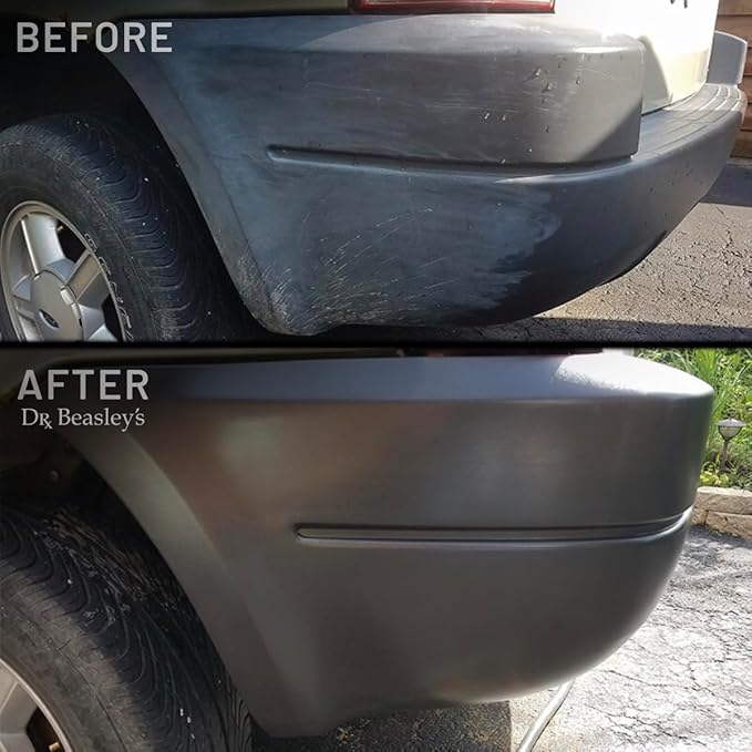 Dr. Beasley's Plastic Trim Coating Kit for Autos - Permanent Ceramic Nano Coating for Exterior Plastic, Blocks UV, Resists Marring and Etching, Makes Cleaning Fast and Easy