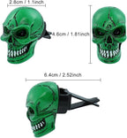 Skull Car Air Fresheners Cute Cool Funny Air Conditioning Vent Perfume Diffuser Decoration Interior Car Accessories 2 pcs