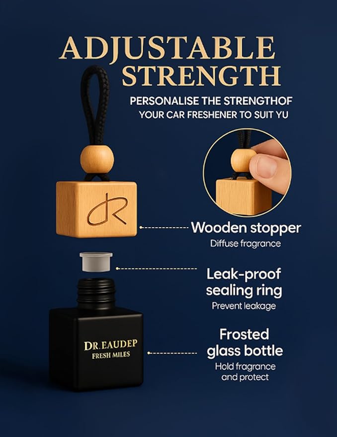 Greed Car Air Freshener — Aventos-Inspired Luxury Scent Diffuser for Cars, Long-Lasting Odor Eliminator with Premium Essential Oils, Unisex Car Perfume, Portable Hanging Diffuser Gift by DR. EauDeP
