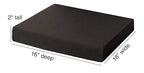 Essential Medical Supply Rehab 1 Cushion with Higher Density for Additional Support, 18 Inch X 16 Inch X 2 Inch (Pack of 4)