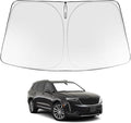 Proadsy Windshield Sun Shade for Cadillac XT6 2020-2025 2026 Foldable Front Sunshade Protector Sun Visor Blocks UV Rays Keep Car Cooler